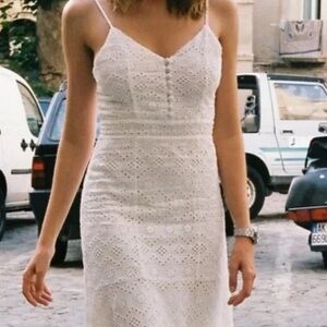 And Other Stories Eyelet White Lace Dress